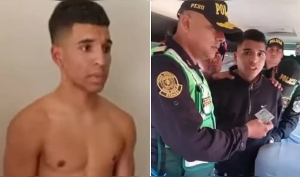 Presunto sicario de policía fue intervenido por los agentes de carreteras. Foto: Captura Latina/PNP Presunto sicario de policía fue intervenido por los agentes de carreteras. Foto: Captura Latina/PNP