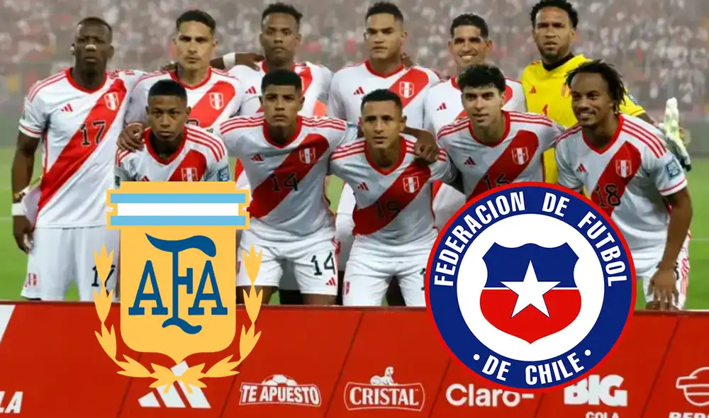 La selección peruana buscará 6 puntos ante Chile en el Nacional y frente a Argentina en Buenos Aires. Foto: composición LR/difusión