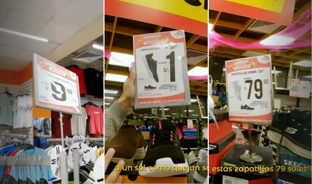 Remates de Halloween: el almacén de Metro que descuenta ropa y zapatillas originales hasta el 70% y vende calzado desde S/1. Foto: composición LR / SantoBrasa