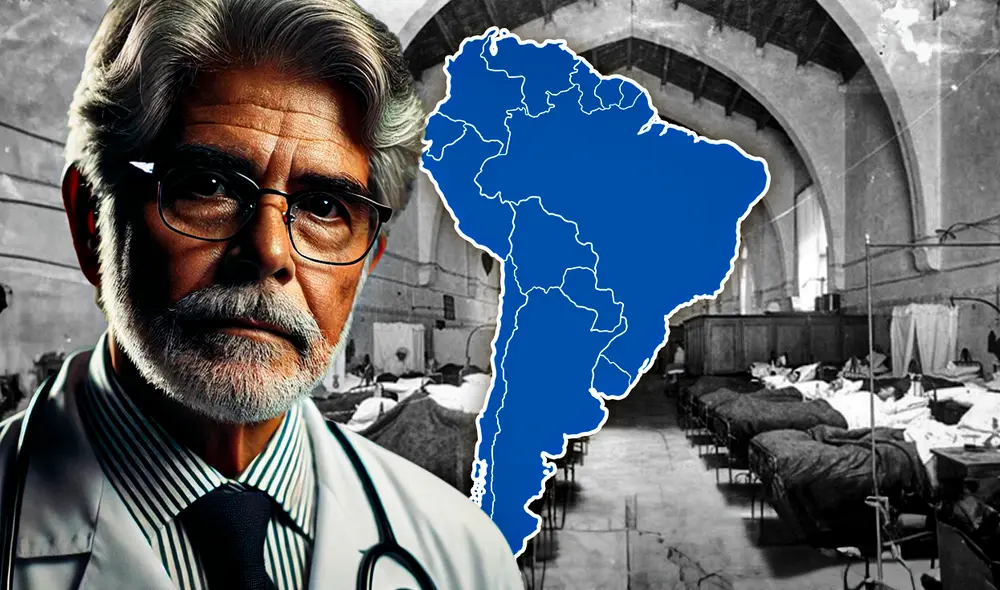 Este hospital es parte de la historia de América Latina. Foto: composición LR/IA Este hospital es parte de la historia de América Latina. Foto: composición LR/IA