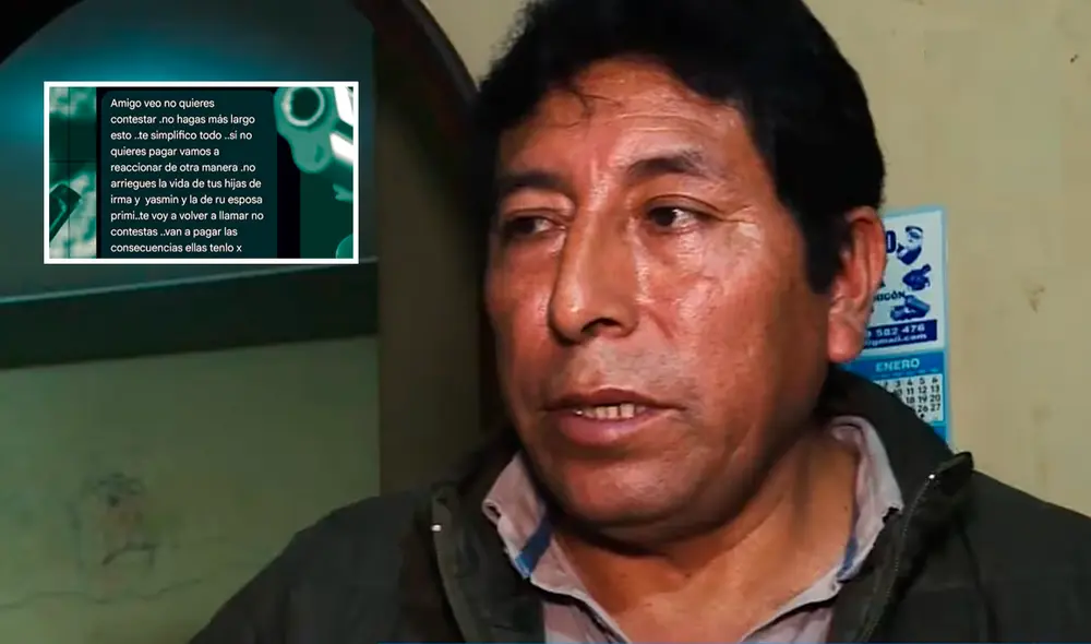 El ferretero teme por su vida y la de su familia. Foto: captura Panamericana TV El ferretero teme por su vida y la de su familia. Foto: captura Panamericana TV