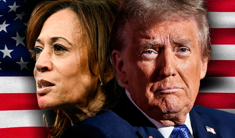 Kamala Harris y Donald Trump se enfrentan en un debate clave sobre economía, inmigración y derechos civiles, influyendo en votantes indecisos. Foto: Composición LR/AFP. Kamala Harris y Donald Trump se enfrentan en un debate clave sobre economía, inmigración y derechos civiles, influyendo en votantes indecisos. Foto: Composición LR/AFP.
