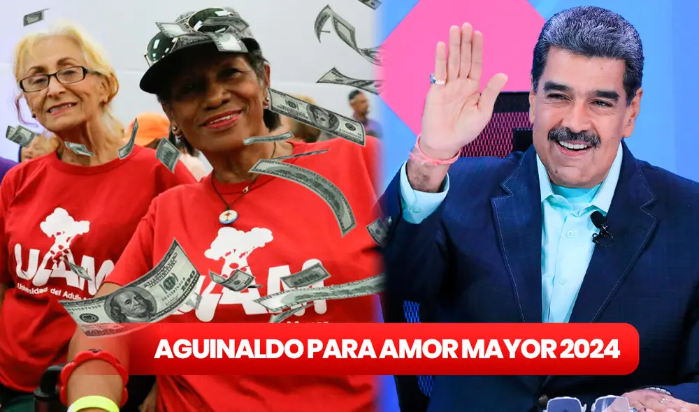 Los pensionados de Amor Mayor recibirían pronto el pago del aguinaldo 2024. Foto: composición LR/Gobierno de Venezuela Los pensionados de Amor Mayor recibirían pronto el pago del aguinaldo 2024. Foto: composición LR/Gobierno de Venezuela