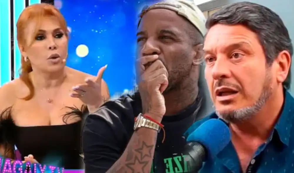 Magaly Medina lleva un proceso judicial por las demandas presentadas por Jefferson Farfán y Lucho Cáceres. Foto: composición LR/ATV/difusión Magaly Medina lleva un proceso judicial por las demandas presentadas por Jefferson Farfán y Lucho Cáceres. Foto: composición LR/ATV/difusión