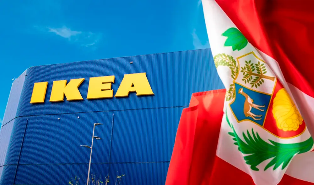 Local de Ikea y bandera peruana. Foto: composición LR/Ikea/Freepik