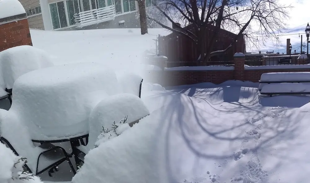 El lago Michigan, ubicado al lado de Chicago, influye en el clima invernal de la ciudad, creando condiciones más húmedas y nevadas. Foto: composición LR/ NWS