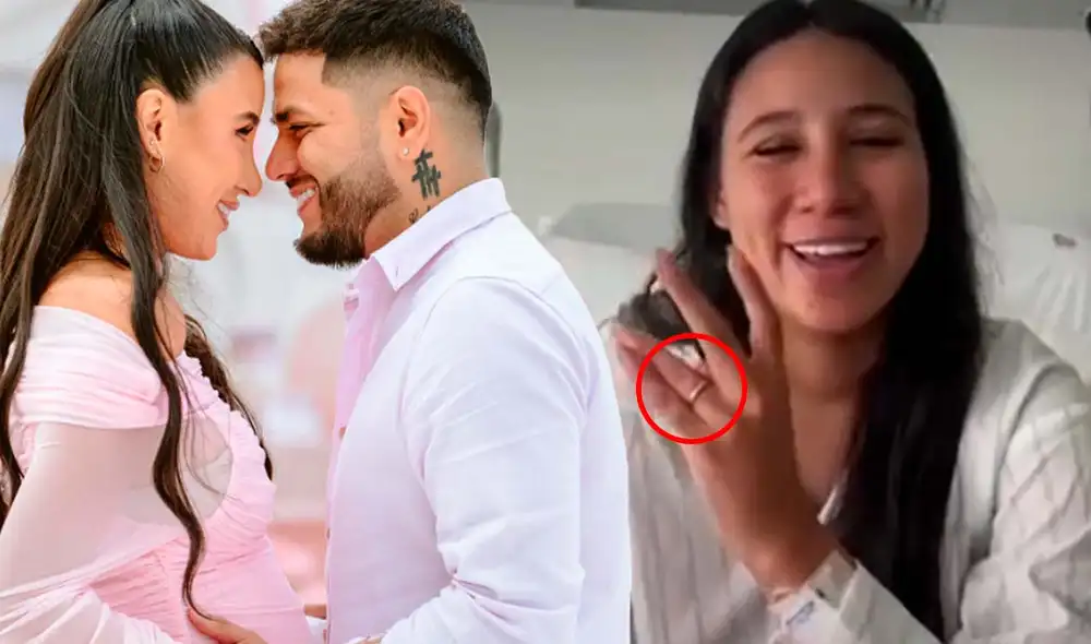 Samahara Lobatón dio a luz a su primera hija con Bryan Torres. Foto: Composición LR/Captura/Instagram/Captura/América TV
