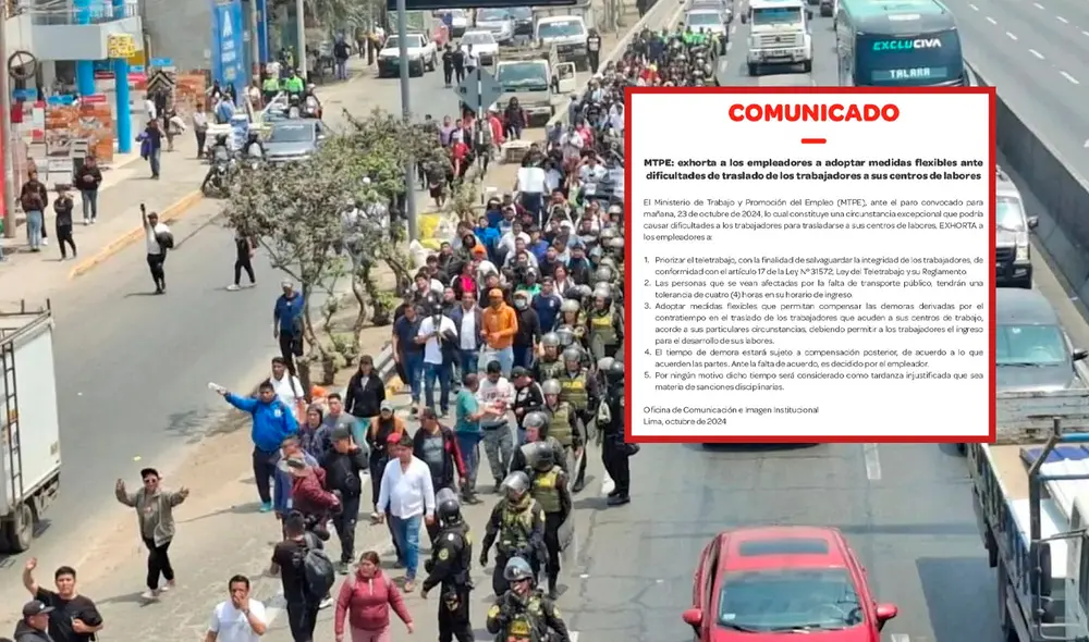 Ministerio de Trabajo anuncia medidas frente al paro nacional /Composición Luis Aguilar LR