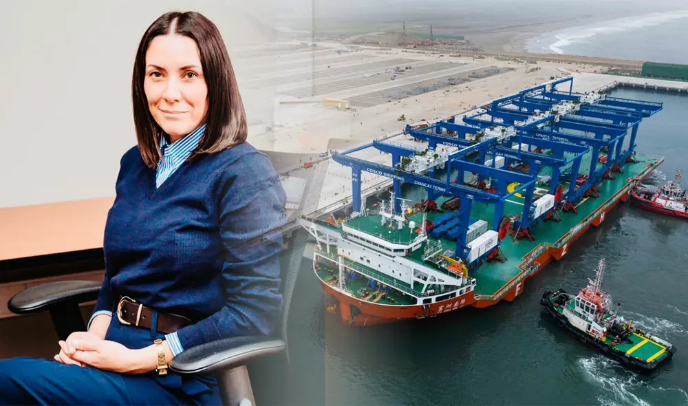 Economista chilena Viviana Véjar y Megapuerto de Chancay. Foto: composición LR/Andina Economista chilena Viviana Véjar y Megapuerto de Chancay. Foto: composición LR/Andina