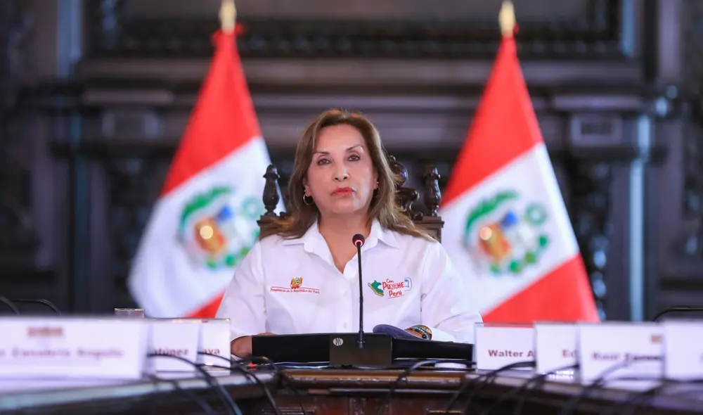 Dina Boluarte no le gustó que los medios de comunicación cuestionen su gestión. Foto: Presidencia. Dina Boluarte no le gustó que los medios de comunicación cuestionen su gestión. Foto: Presidencia.