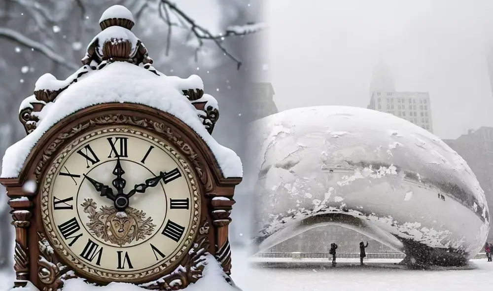 En Estados Unidos, muchos estados, incluyendo Illinois donde se encuentra Chicago, ajustan sus relojes dos veces al año para seguir el horario de verano. Foto: composición LR/AFP/Univisión