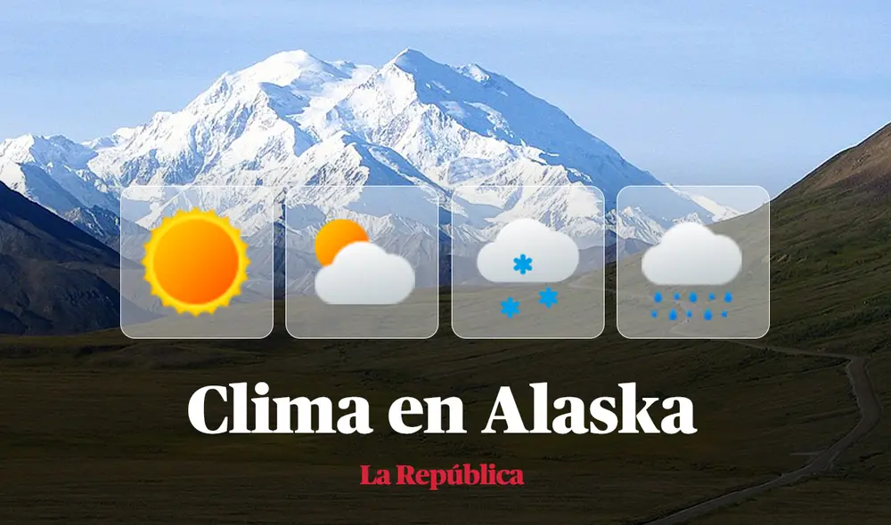 Clima y pronóstico del tiempo en Alaska, según National Weather Service de Estados Unidos. Foto: composición LR/Wikipedia