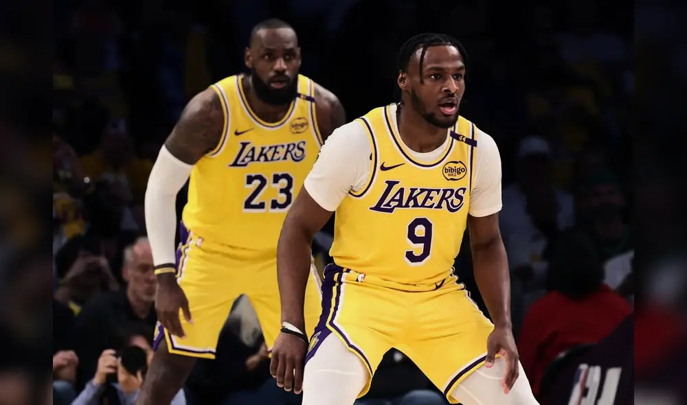 Lebron James cumplió el sueño de jugar al lado de su hijo en Los Lakers de la NBA. Foto: Composición LR/Hoy