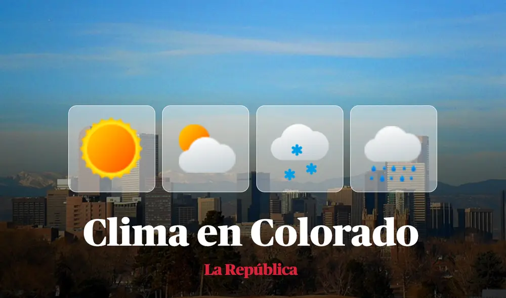 Clima y pronóstico del tiempo en Colorado, según National Weather Service de Estados Unidos. Foto: composición LR/Wikipedia