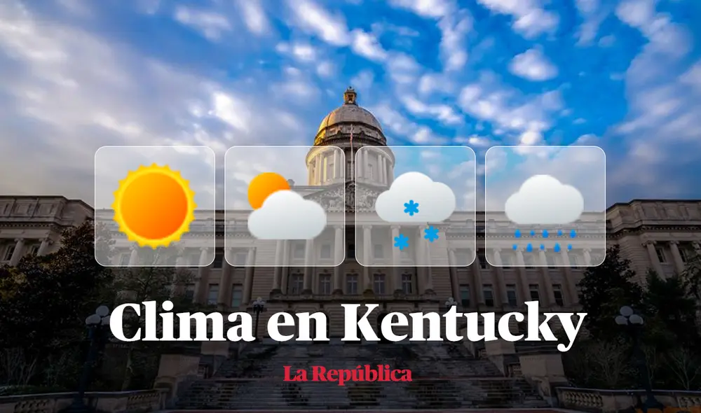 Clima y pronóstico del tiempo en Kentucky, según National Weather Service de Estados Unidos. Foto: composición LR/Wikipedia