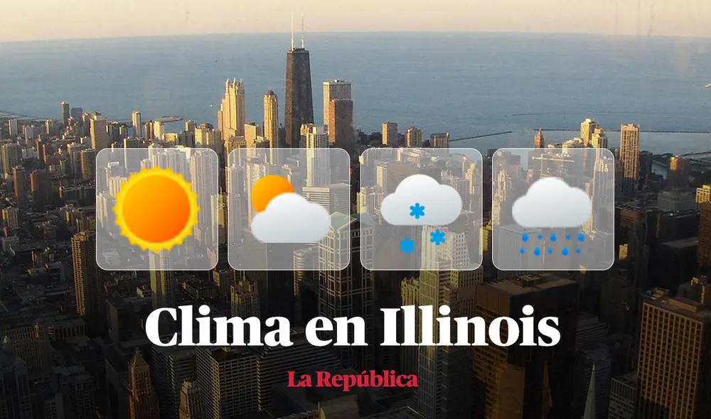 Clima y pronóstico del tiempo en Illinois, según National Weather Service de Estados Unidos. Foto: composición LR/Wikipedia