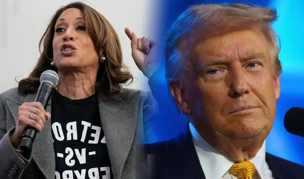 Kamala Harris llama "desquiciado" a Donald Trump por supuestamente admirar a Adolf Hitler. Foto: composición LR/ El economista es/Al momento net