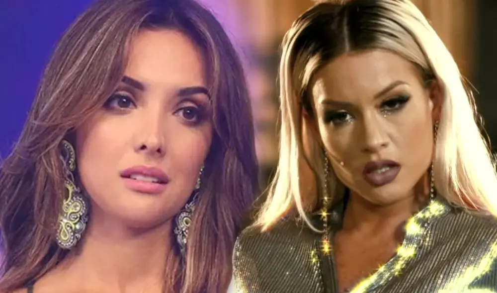 Rosángela Espinoza no suelta a Leslie Shaw tras decirle "payasa" en 'Esto es guerra'. Foto: composición LR/América TV/Youtube Rosángela Espinoza no suelta a Leslie Shaw tras decirle "payasa" en 'Esto es guerra'. Foto: composición LR/América TV/Youtube