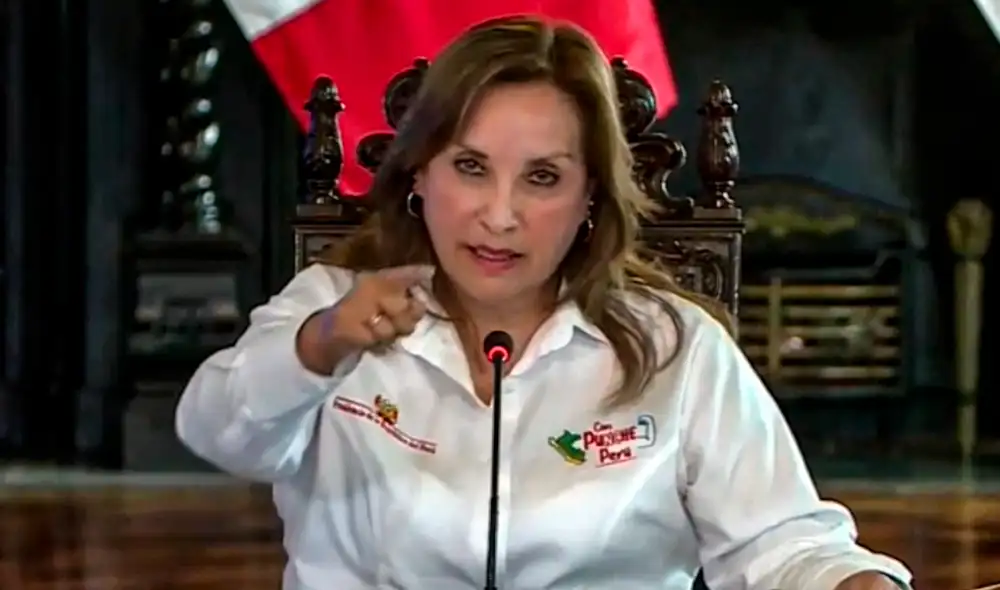 Dina Boluarte. Foto: captura/Canal N