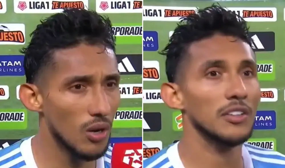 Jugador rimense reconoce el esfuerzo de su equipo tras vencer a Universitario. Foto: captura Jugador rimense reconoce el esfuerzo de su equipo tras vencer a Universitario. Foto: captura