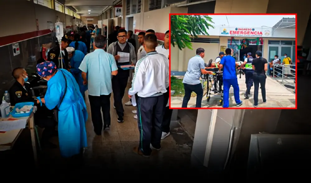 Algunos estudiantes fueron ingresados de emergencia tras presentar alarmas graves de intoxicación. Foto: composición de Ariana Espinoza/ difusión Algunos estudiantes fueron ingresados de emergencia tras presentar alarmas graves de intoxicación. Foto: composición de Ariana Espinoza/ difusión