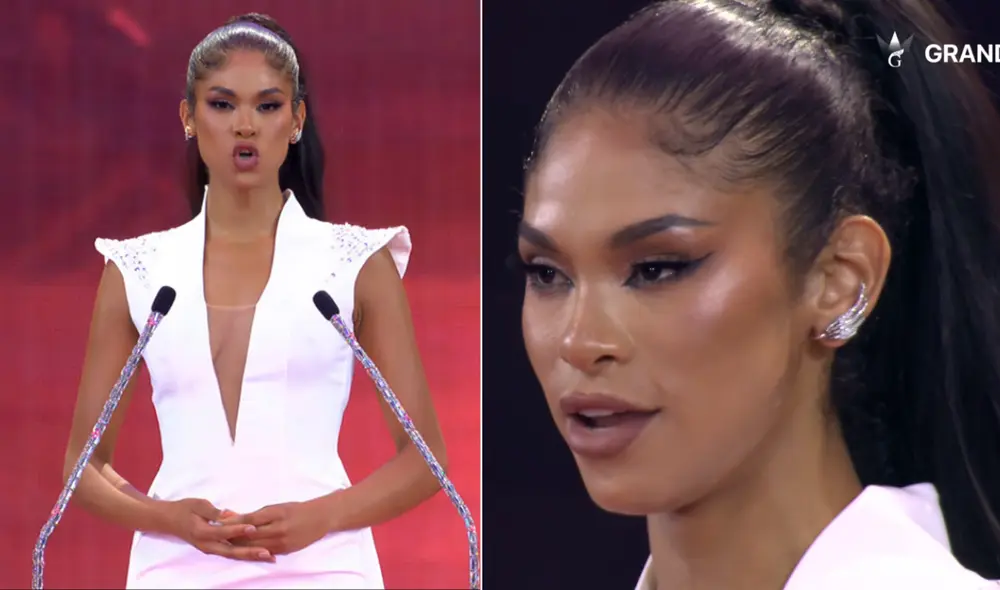 Arlette Rujel es la representante de Perú en el Miss Grand International 2024. Foto: Composición LR/Captura Youtube