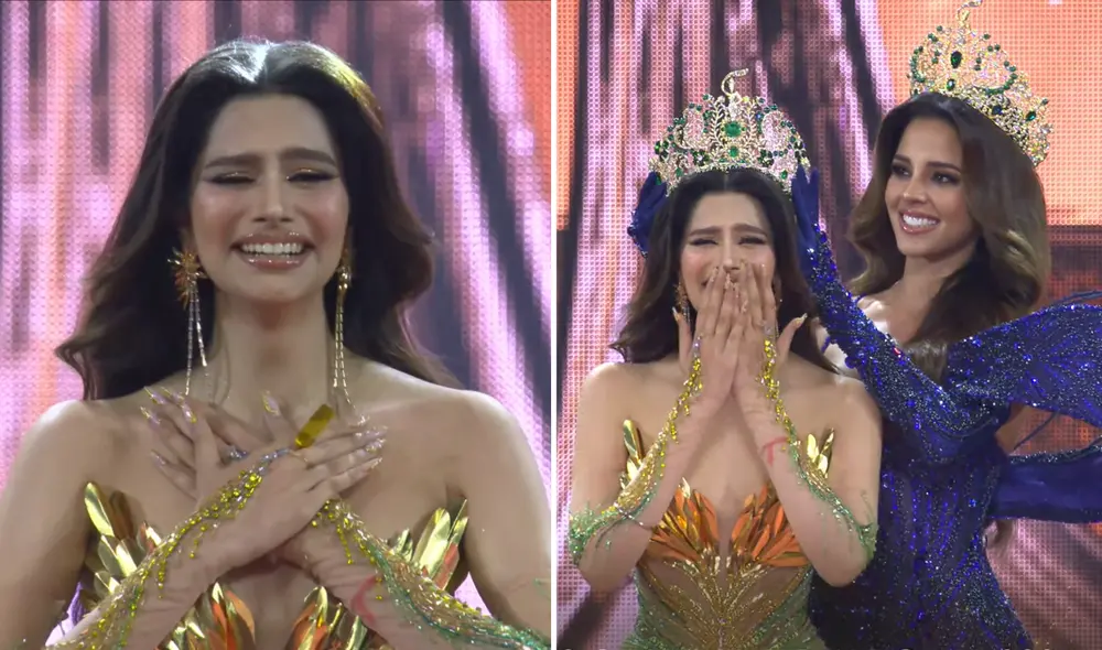 Rachel Gupta se coronó como la nueva reina del Miss Grand International 2024. Foto: Composición LR/Captura Youtube