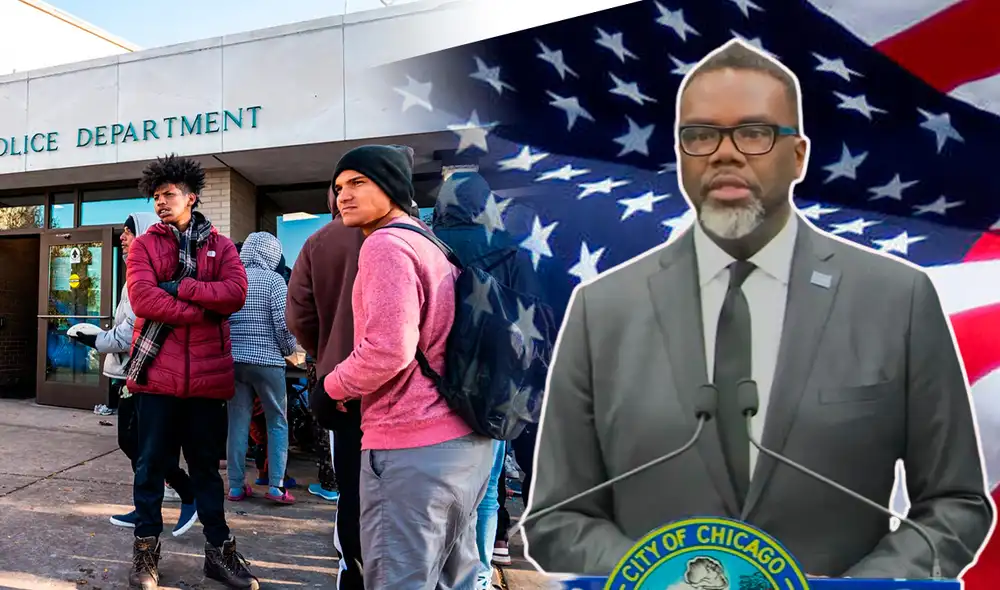 El gobierno de USA ha implementado cambios en la solicitud de refugio en Chicago. Foto: composición LR/GOB.Chicago