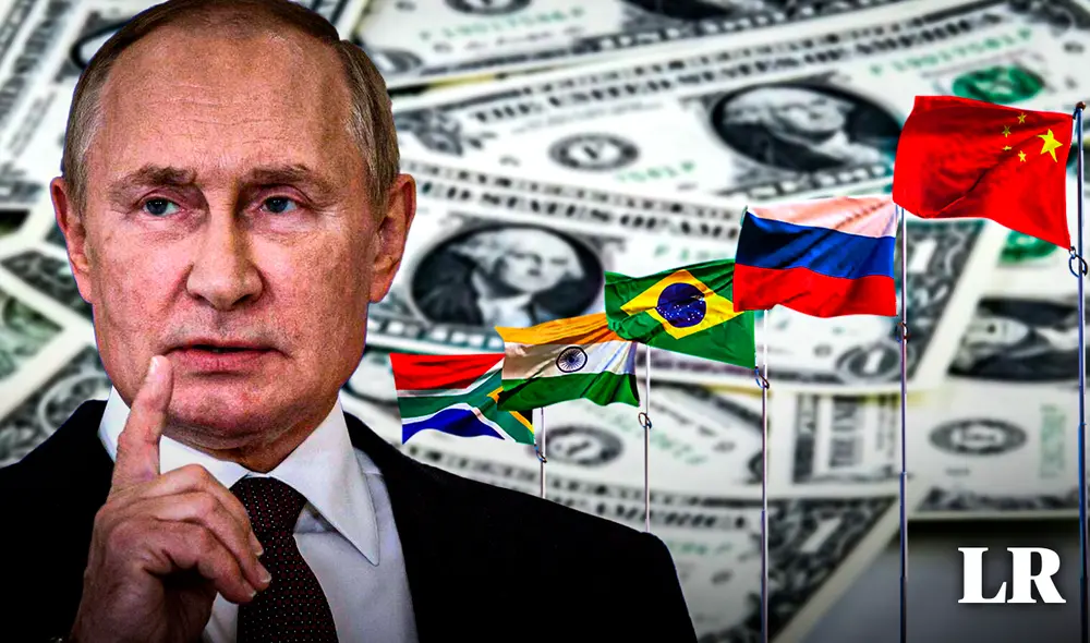 Rusia busca crear una alternativa al dólar estadounidense. Foto: composición LR/AFP