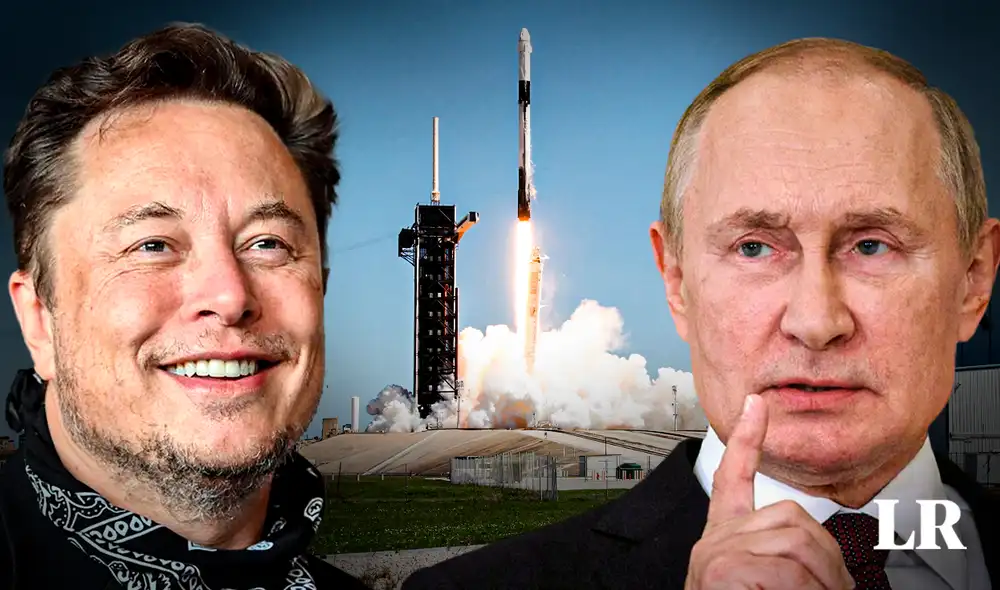 Rusia desmintió que Elon Musk y Vladimir Putin mantuvieran conexiones a través de un comunicado compartido por su secretario de prensa. Foto: Composición LR