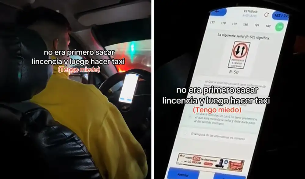 "Al menos está estudiando, otros nada", reaccionaron usuarios. Foto: composición LR/ TikTok - Video: TikTok