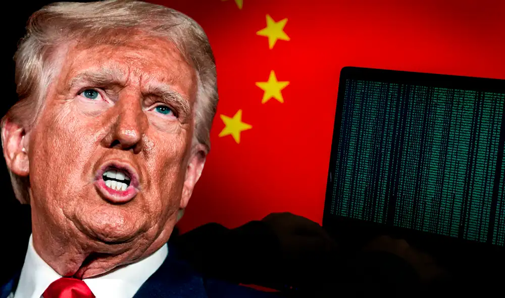 Trump fue hackeado por cibernautas chinos. Foto: composición LR/AFP