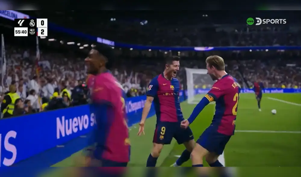 Lewandowski es el máximo goleador en la liga española esta temporada. Foto: captura de DSPorts