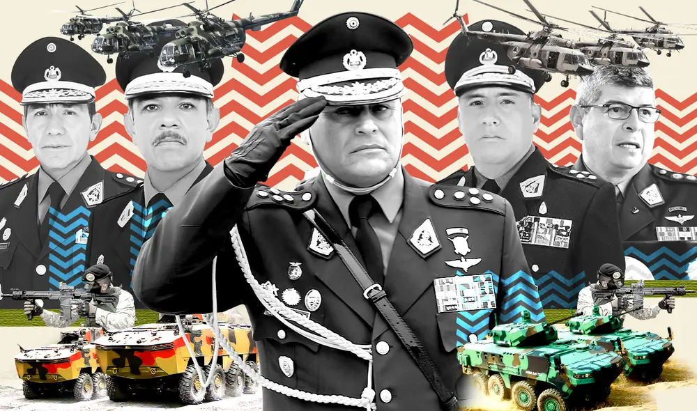 La cúpula en pleno del Ejército se encuentra debatiendo fórmulas para determinar qué generales de división son los que deberán pasar el retiro por razones de renovación a fines de este año. Foto: composición LR/Brian Tejeda