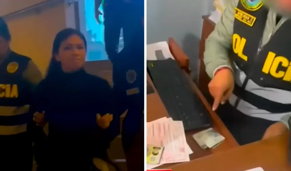 La suboficial fue detenida en la Comisaría de Caja de Agua. Foto: composición LR/Panamericana TV La suboficial fue detenida en la Comisaría de Caja de Agua. Foto: composición LR/Panamericana TV