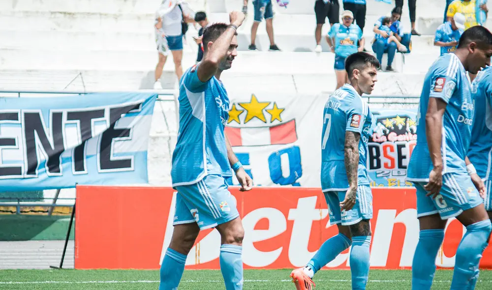 Martín Cauteruccio llegó a los 37 goles en el año con el club rimense, 33 por la Liga 1. Foto: Sporting Cristal