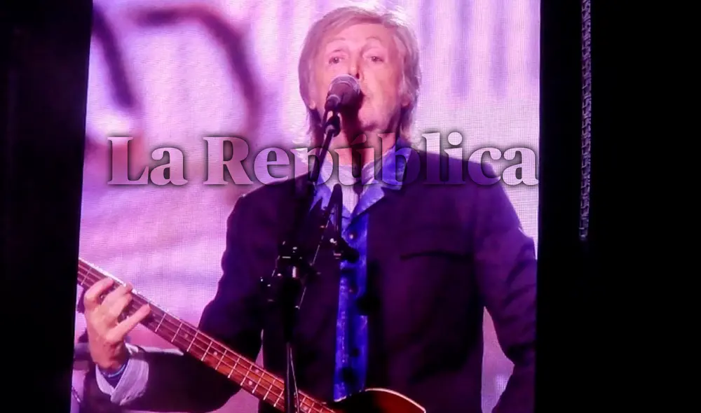 Paul McCartney viene dando uno de los conciertos más esperados del año en Perú. Foto: Rosario Rojas/ URPI-LR