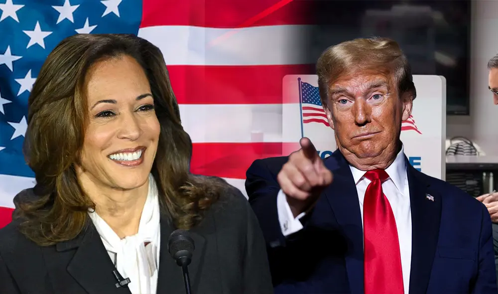 Kamala Harris y Donald Trump están cada vez más cerca de saber los resultados electorales. Foto: composición LR/difusión