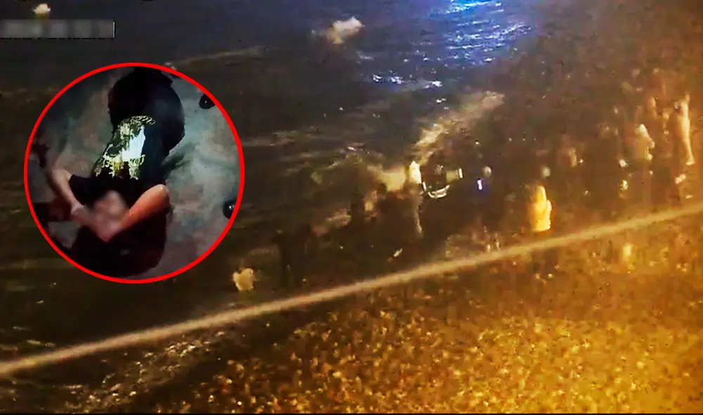 Las autoridades exhortan a la población a no ingresar a la playa cuando se está consumiendo bebidas alcohólicas. Foto: composición LR/captura Municipalidad de Chorrillos