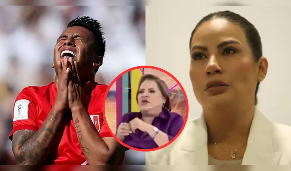 Rosario Sasieta asegura que Christian Cueva no está dispuesto a avanzar en su divorcio con Pamela López. Foto: Composición LR/Willax