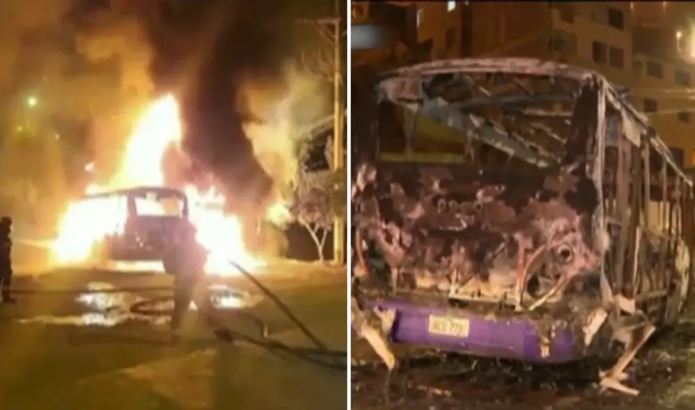 Banda criminal prende fuego a vehículo en vía pública. Foto: composición La República / captura Latina Noticias Banda criminal prende fuego a vehículo en vía pública. Foto: composición La República / captura Latina Noticias