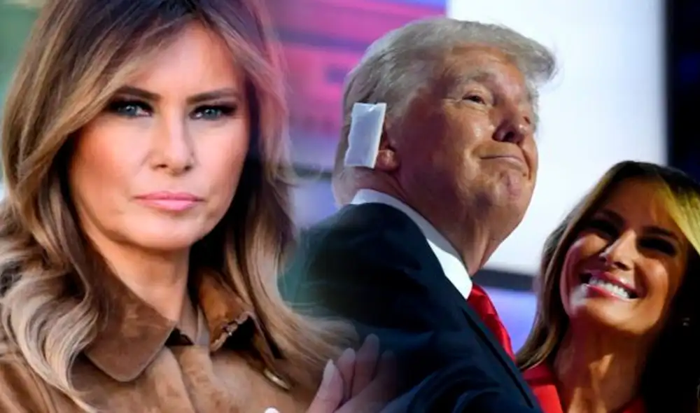 Melania Trump hizo acto de presencia en el cierre de campaña de Donald Trump en medio de los rumores de distanciamiento. Foto: composición LR/AFP. Melania Trump hizo acto de presencia en el cierre de campaña de Donald Trump en medio de los rumores de distanciamiento. Foto: composición LR/AFP.