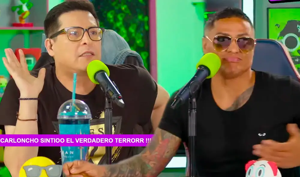 Jonathan Maicelo lanzó fuertes insultos contra Carloncho. Foto: Composición LR/Captura/YouTube