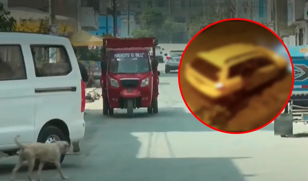 La mujer resultó con varias heridas en el brazo tras ser arrastrada. FotO: composición de Jazmin Ceras/ captura de pantalla América TV La mujer resultó con varias heridas en el brazo tras ser arrastrada. FotO: composición de Jazmin Ceras/ captura de pantalla América TV