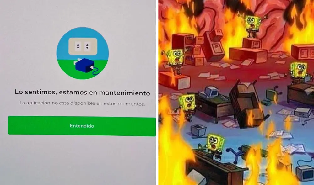 Caída de Interbank generó diversas reacciones en redes. Foto: composición LR/ X