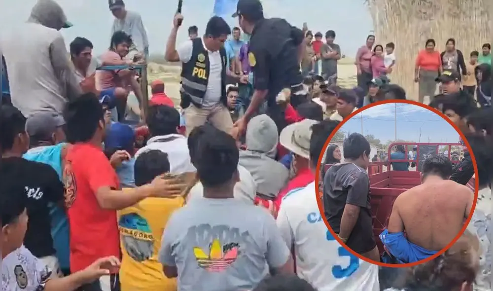 Violencia escala en Piura por actos delictivos. Presuntos delincuentes fueron linchados y se desataron los enfrentamientos. Foto: composición LR/captura videos
