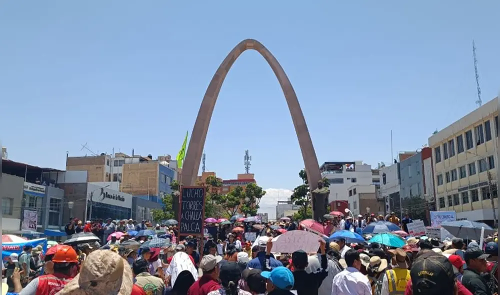 Protestas en Tacna fueron pacíficas. Foto: Liz Ferrer/LR Protestas en Tacna fueron pacíficas. Foto: Liz Ferrer/LR