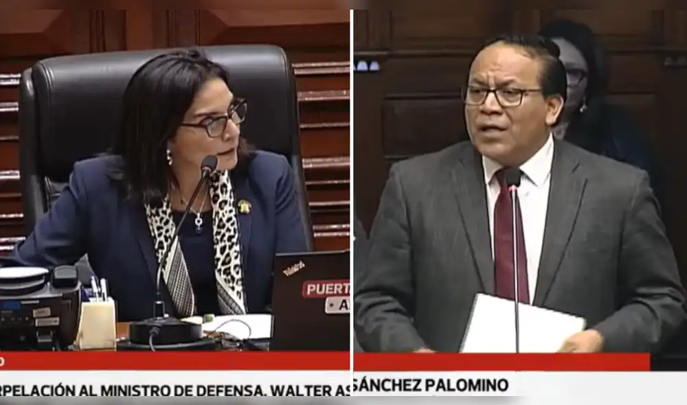 El incidente se llevó a cabo durante la interpelación al ministro de Defensa Walter Astudillo. Roberto Sánchez mencionó un tema que se tocó en sesión privada, por lo que Patricia Juárez interrumpió su intervención. | Foto: Congreso de la República. El incidente se llevó a cabo durante la interpelación al ministro de Defensa Walter Astudillo. Roberto Sánchez mencionó un tema que se tocó en sesión privada, por lo que Patricia Juárez interrumpió su intervención. | Foto: Congreso de la República.