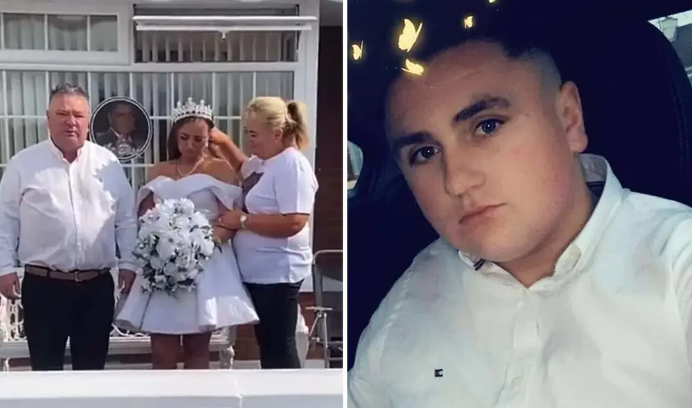 Padrino admitió su culpa en accidente que mató a su primo, novio a horas de casarse. La novia, embarazada, rindió tributo en la iglesia prevista para la boda. Foto: composición LR/Irish Mirror