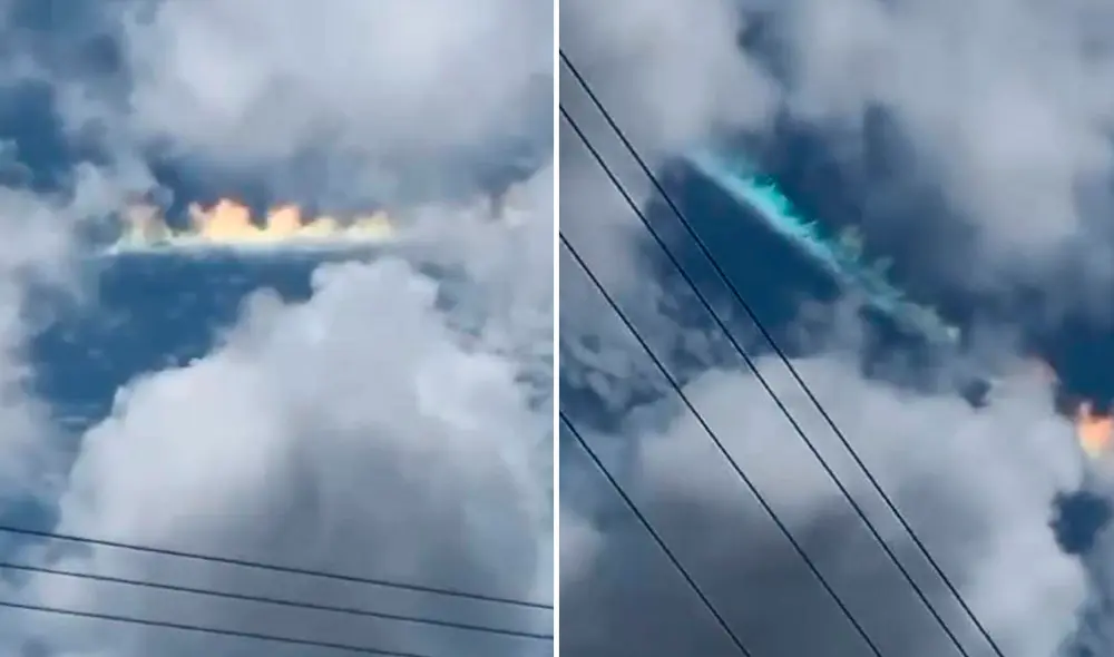 Este fenómeno natural se vio en el cielo de Brasil. Foto: composición LR/ Reduno
